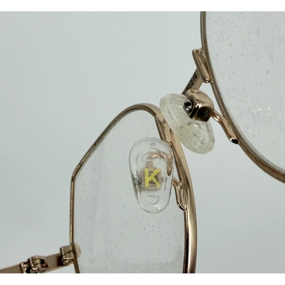 Kendall and Kylie Joanna Eyeglasses Frames Wire Rim Rose Gold 52-18-140